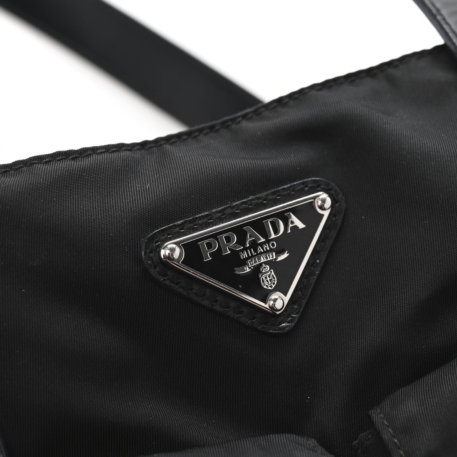 Prada Nylon Vela Drawstring Shopping Tote Black 10 of 12