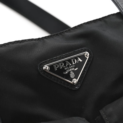 Prada Nylon Vela Drawstring Shopping Tote Black 10 of 12