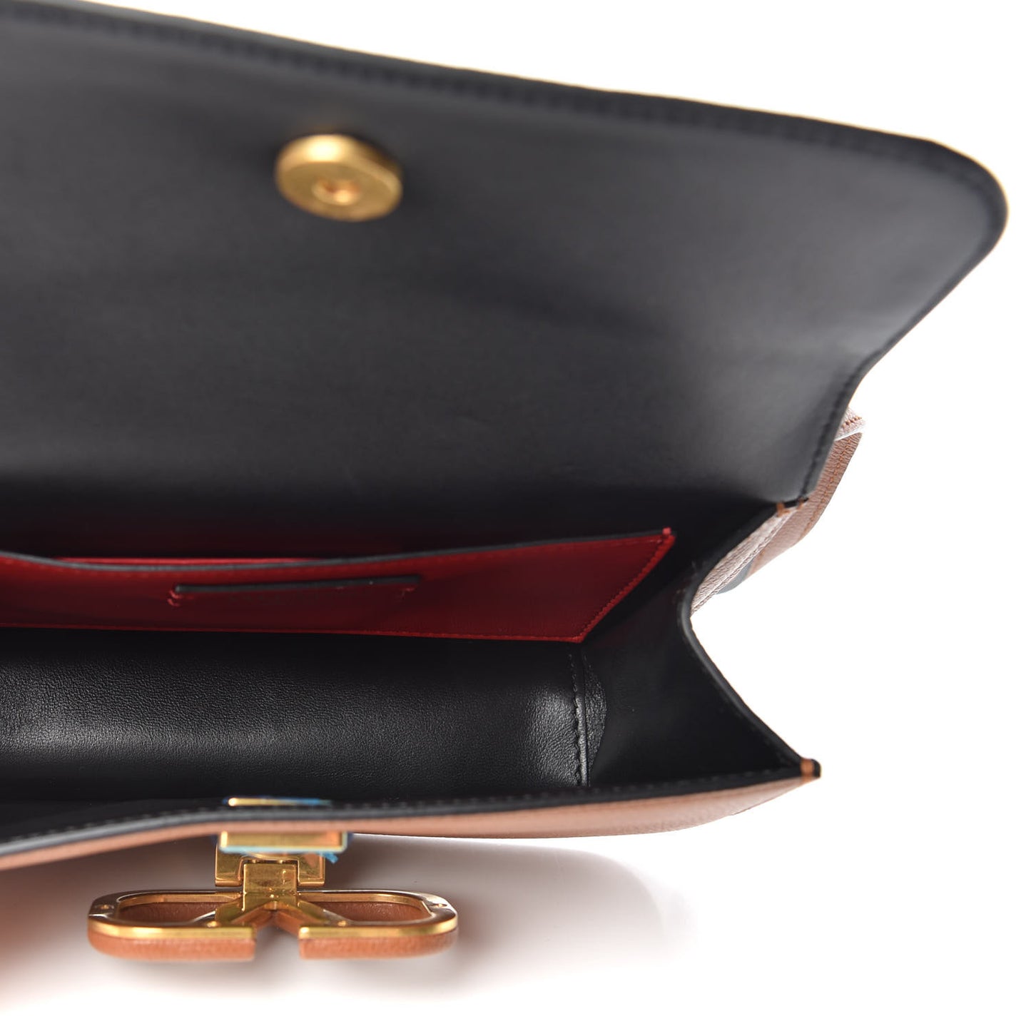 Grainy Calfskin VSling Belt Bag Saddle Brown