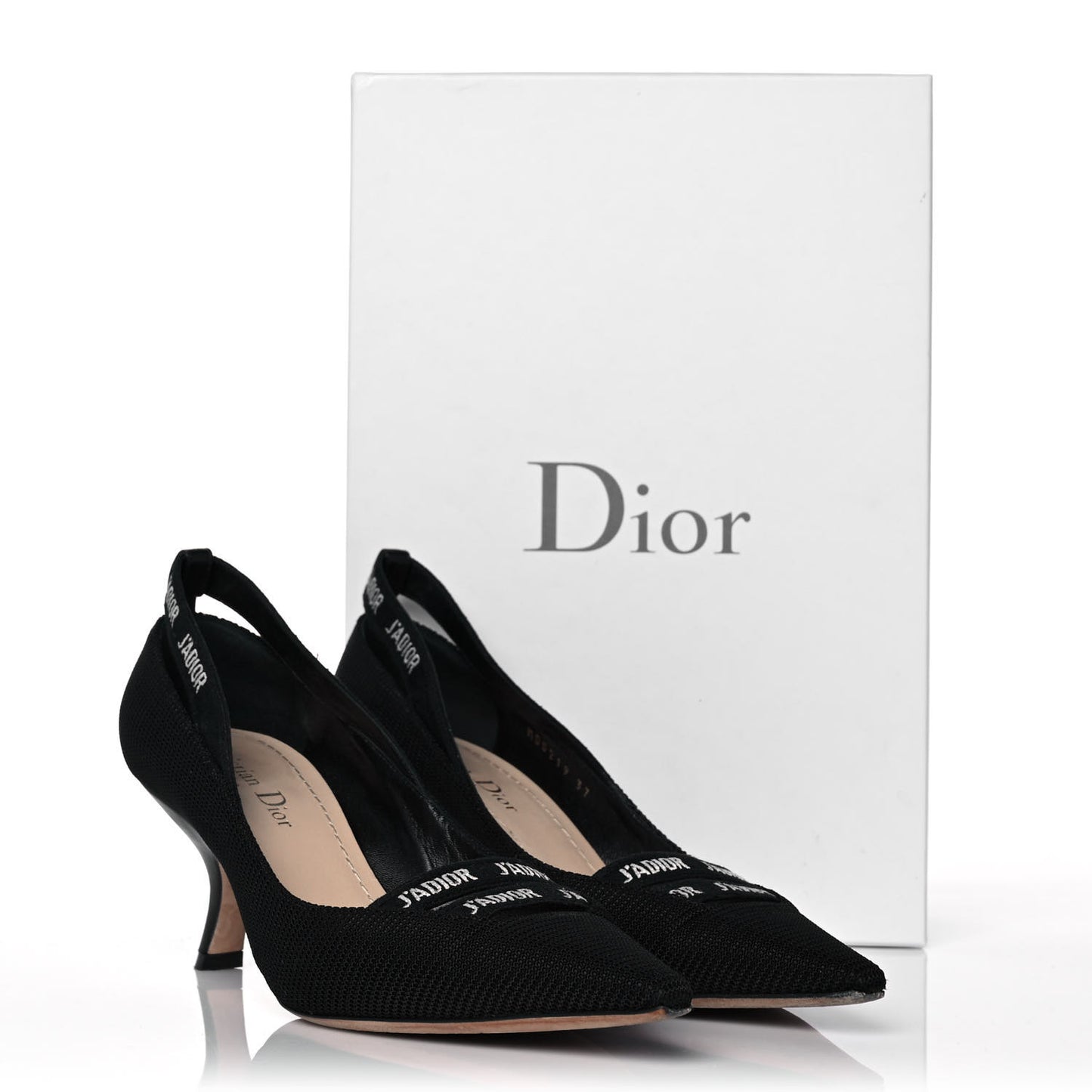 Fabric J'Adior Ribbon Pumps 37 Black