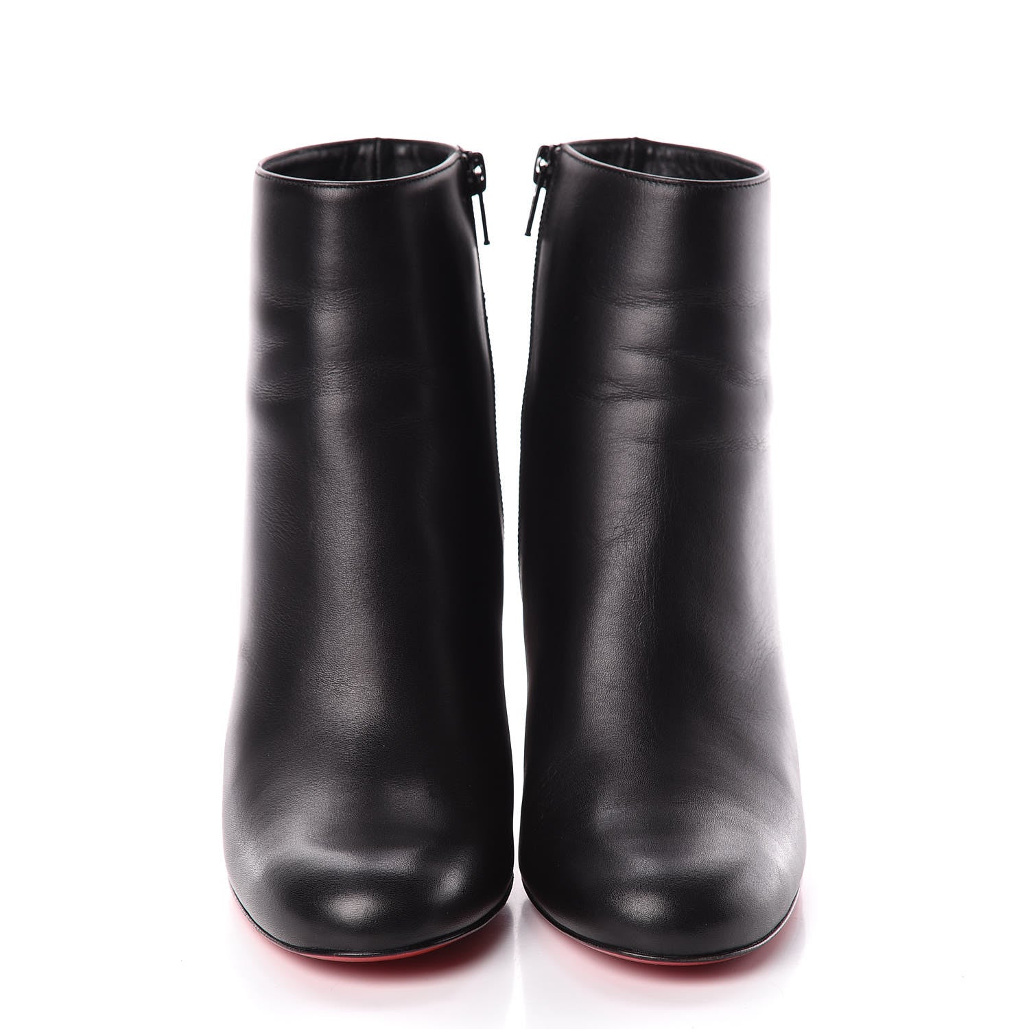 Christian Louboutin Smooth Calfskin Suzi Folk 85 Ankle Boots 39 Black 2 of 12
