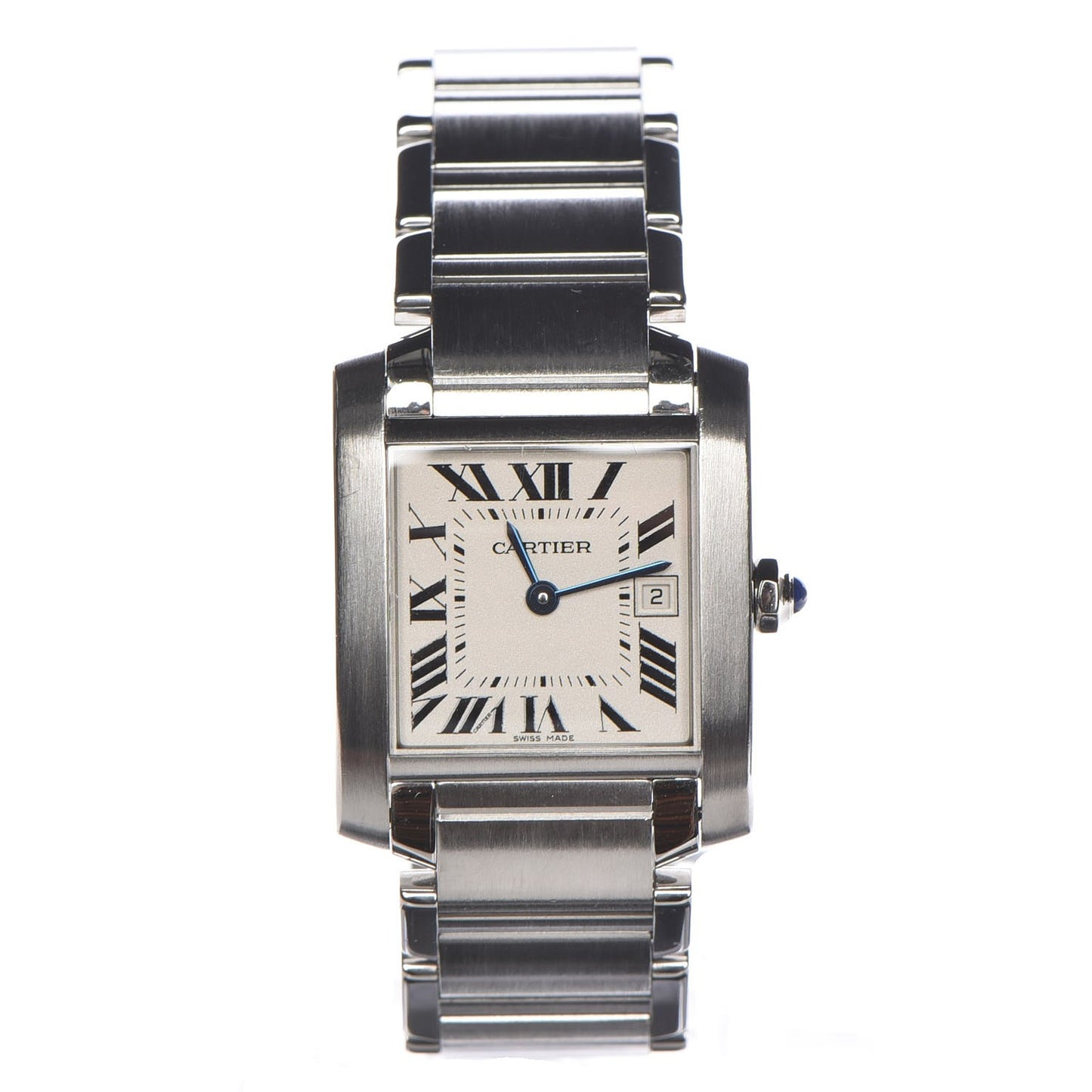 Stainless Steel 25mm Tank Francaise Quartz Watch