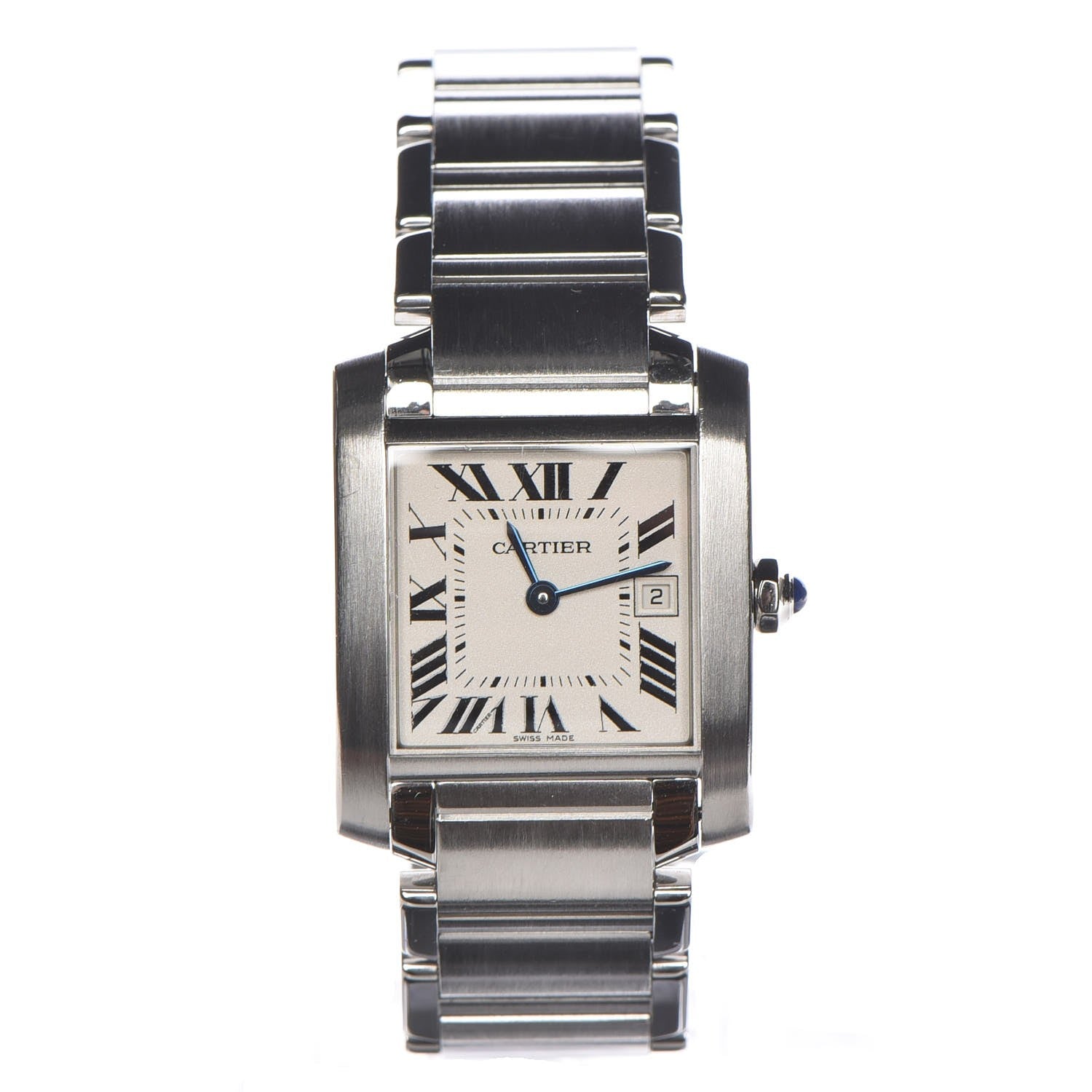 Cartier Stainless Steel 25mm Tank Francaise Quartz Watch 1 of 11