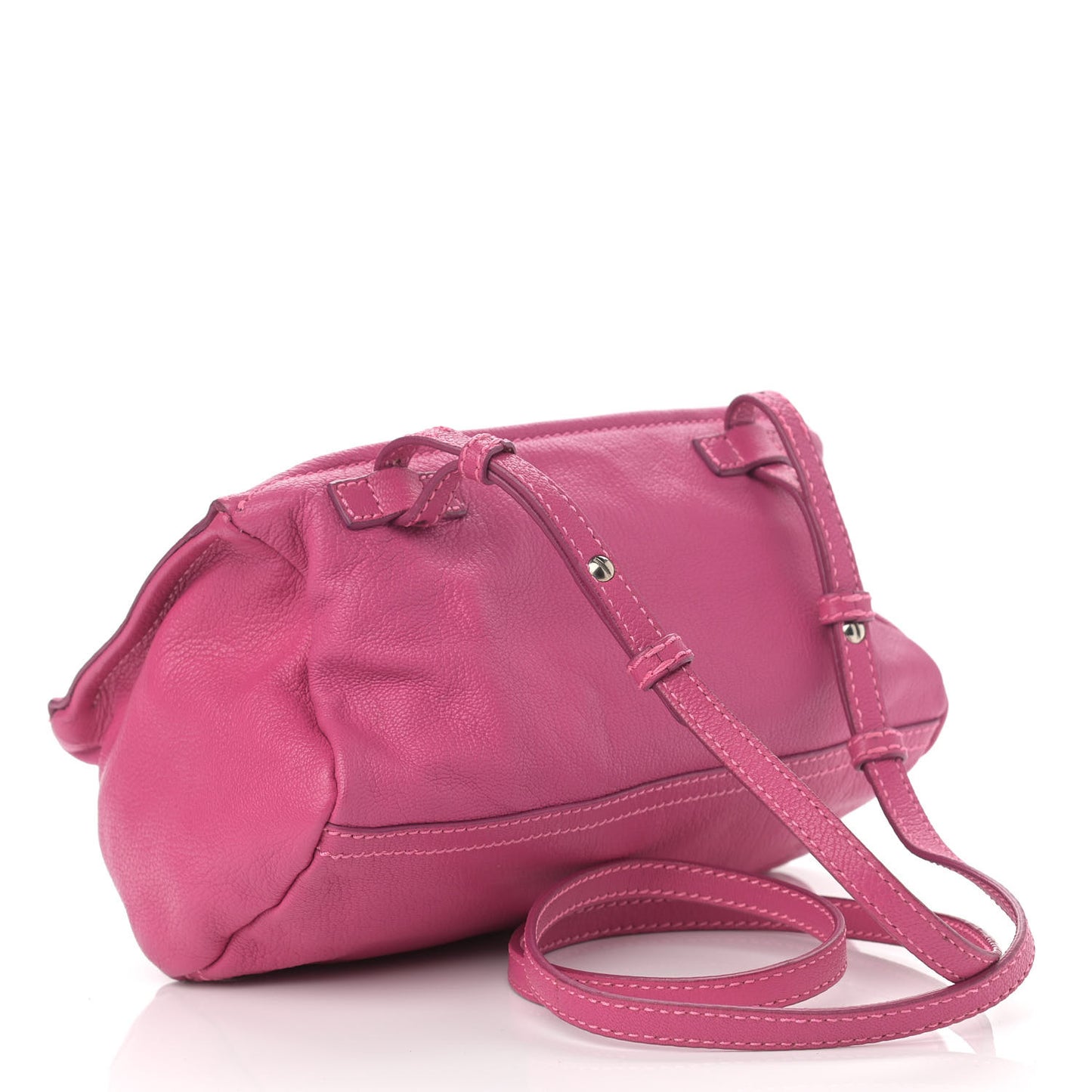 Sugar Goatskin Mini Pandora Magenta