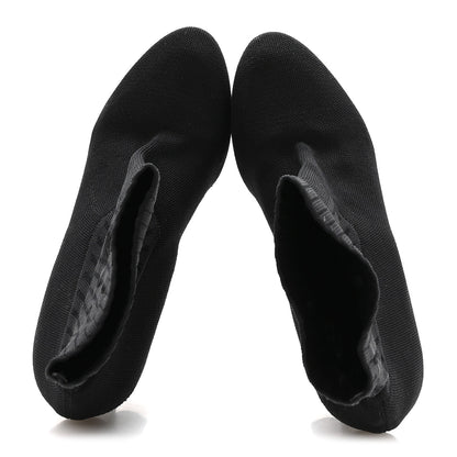Louis Vuitton Monogram Stretch Fabric Silhouette Ankle Boots 39 Black 2 of 7