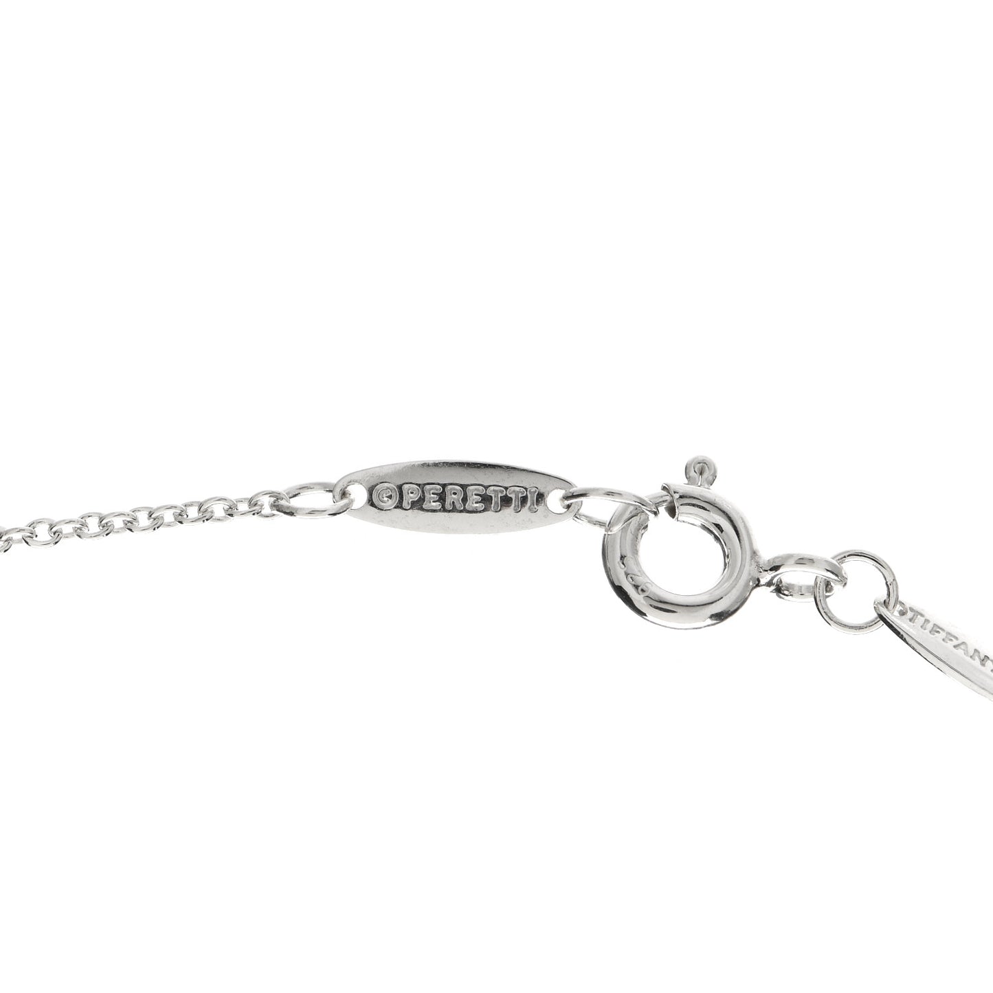 Sterling Silver Diamond .09ctw Elsa Peretti Diamonds by the Yard Three Station Necklace