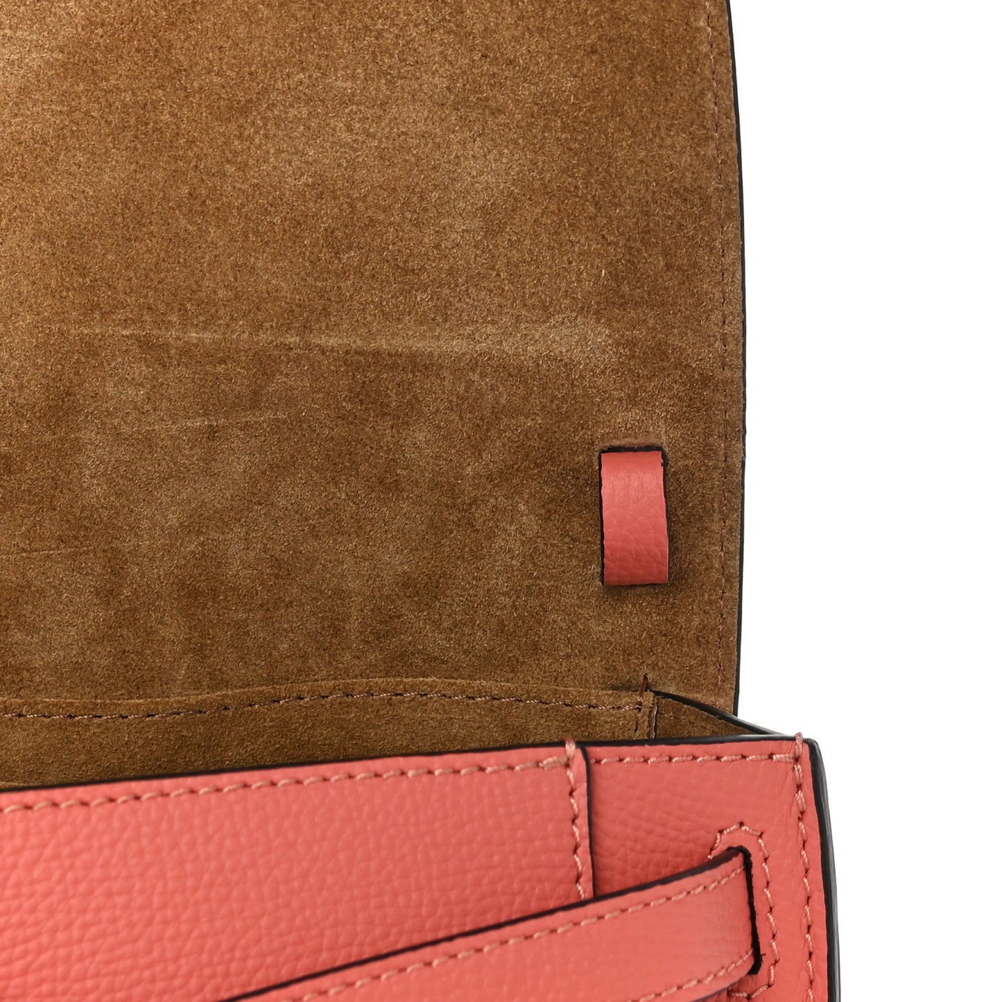 Pebble Grain Calfskin Mini Gate Dual Bag Pink Tulip