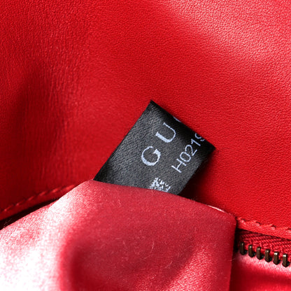 Gucci Jacquard Matelasse Floral Medium GG Marmont Shoulder Bag Red 8 of 12