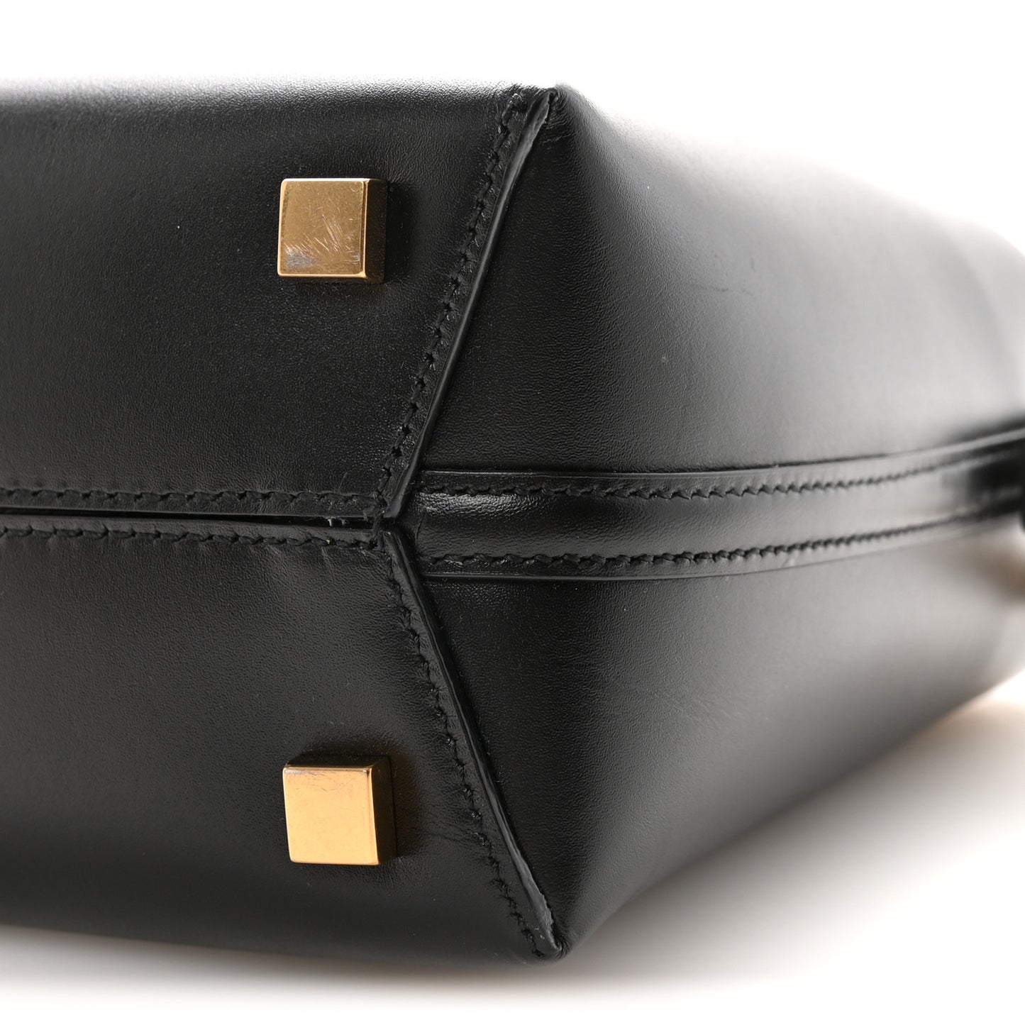 Shiny Calfskin Le 37 Mini Bucket Bag Black