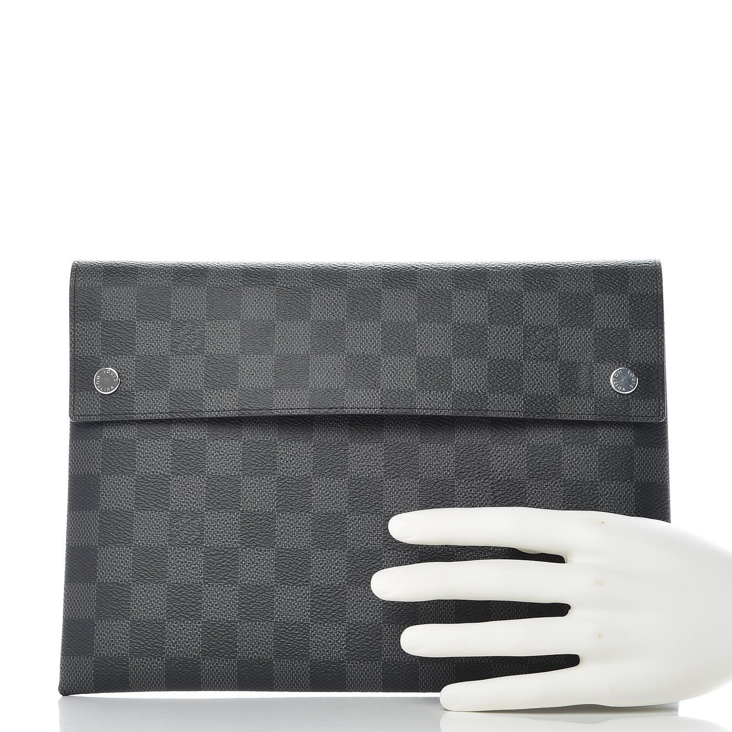 Louis Vuitton Damier Graphite Large Alpha Pochette 2 of 9