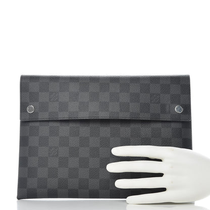 Louis Vuitton Damier Graphite Large Alpha Pochette 2 of 9
