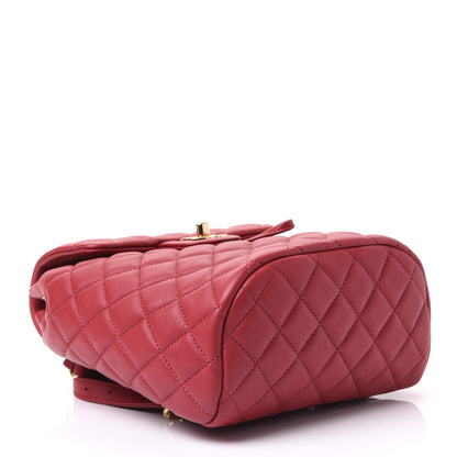 Chanel Calfskin Quilted Mini Urban Spirit Backpack Red 3 of 10