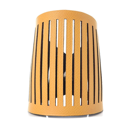 Hermes Epsom Petit H Ajoure Reversible Cuff Jaune D'Or Bleu De Malte 1 of 8
