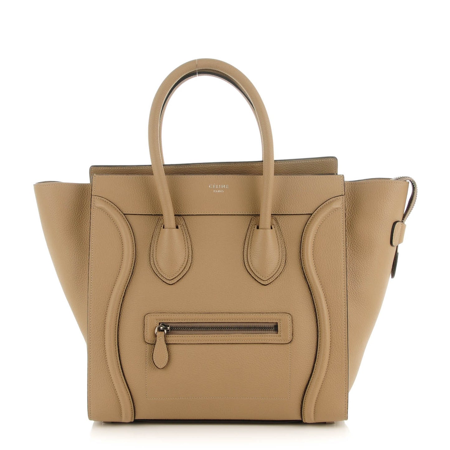 Drummed Calfskin Mini Luggage Dune