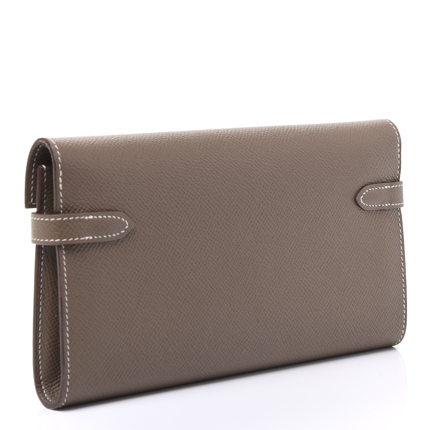 Hermes Epsom Kelly Longue Wallet Etoupe 2 of 10