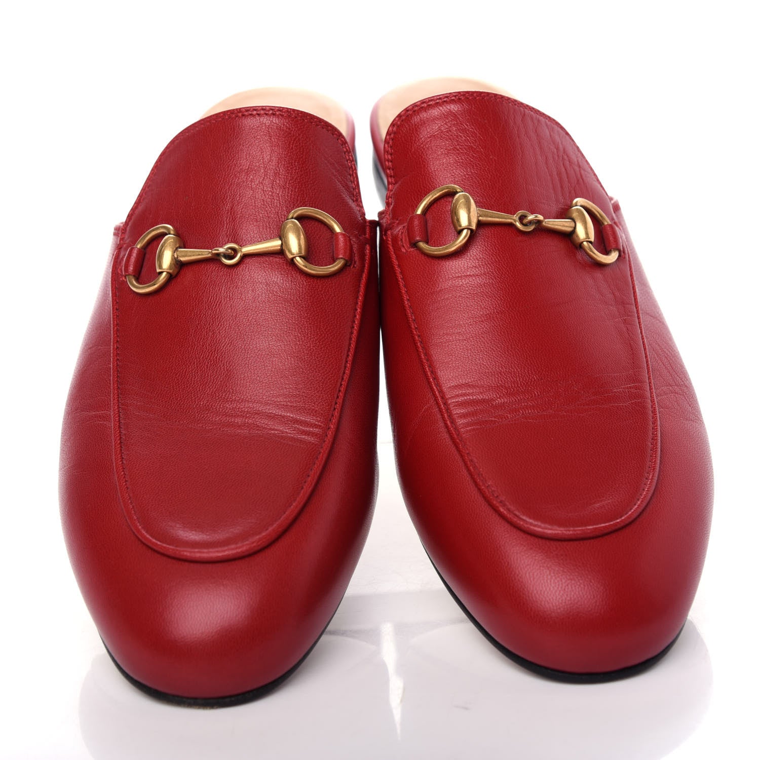 Gucci Malaga Kid Womens Princetown Slippers 37 Hibiscus Red 5 of 10