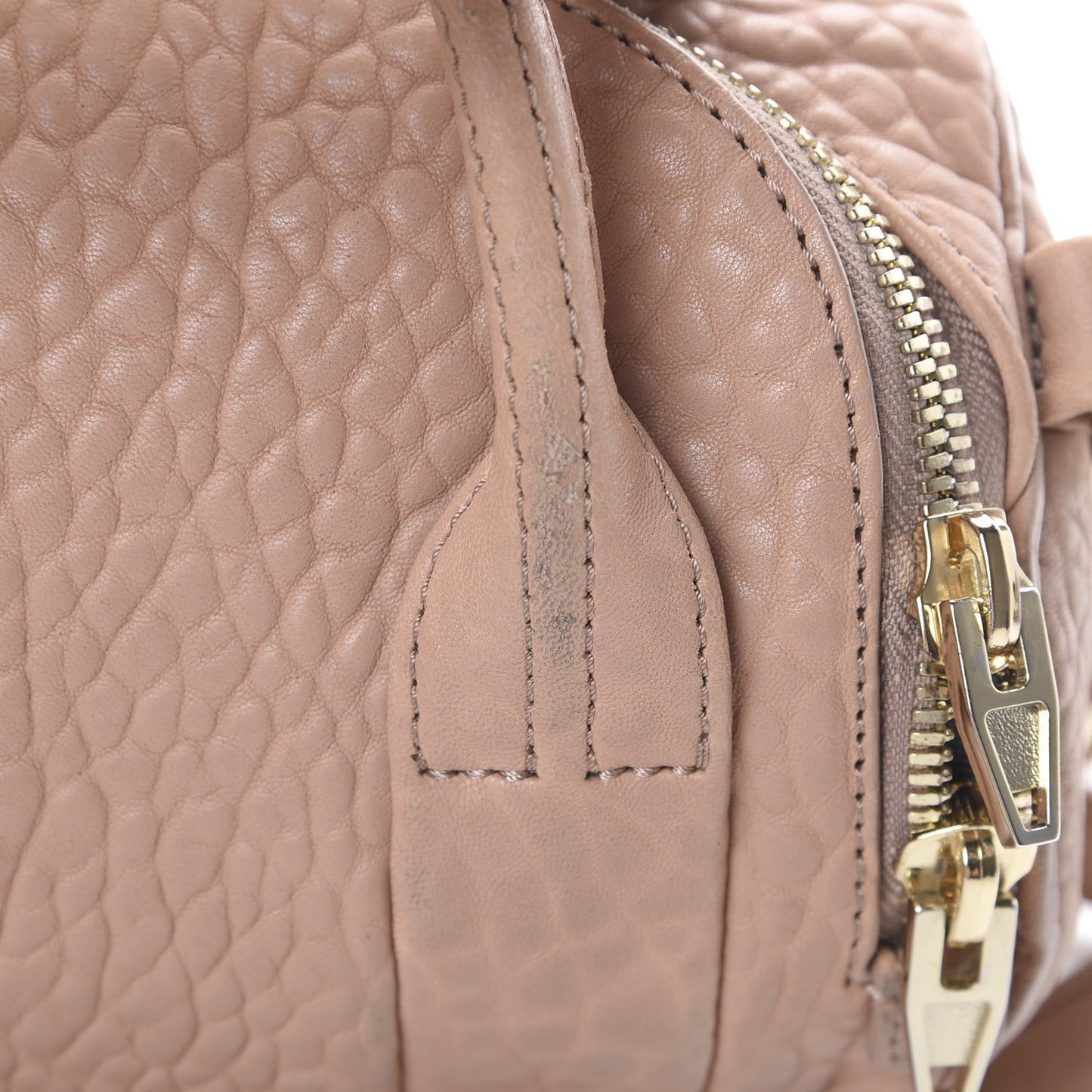 Pebbled Lambskin Mini Rockie Blush Pale Gold Hardware