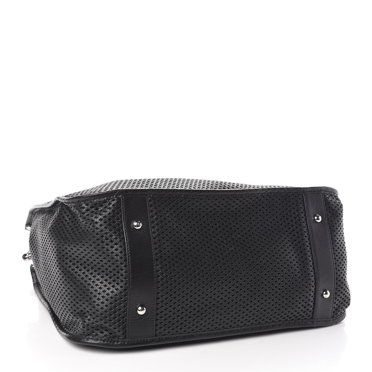 Chanel Calfskin Perforated Up In The Air Tote Black 4 of 14