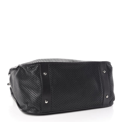 Chanel Calfskin Perforated Up In The Air Tote Black 4 of 14