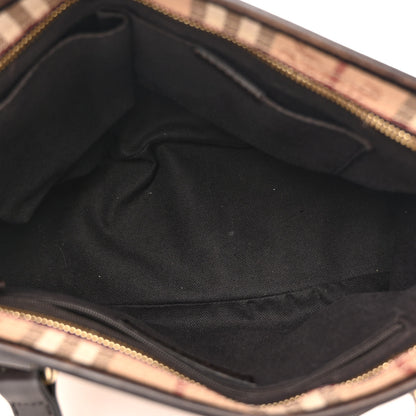 Burberry Haymarket Check Medium Regent Tote Chocolate 5 of 13