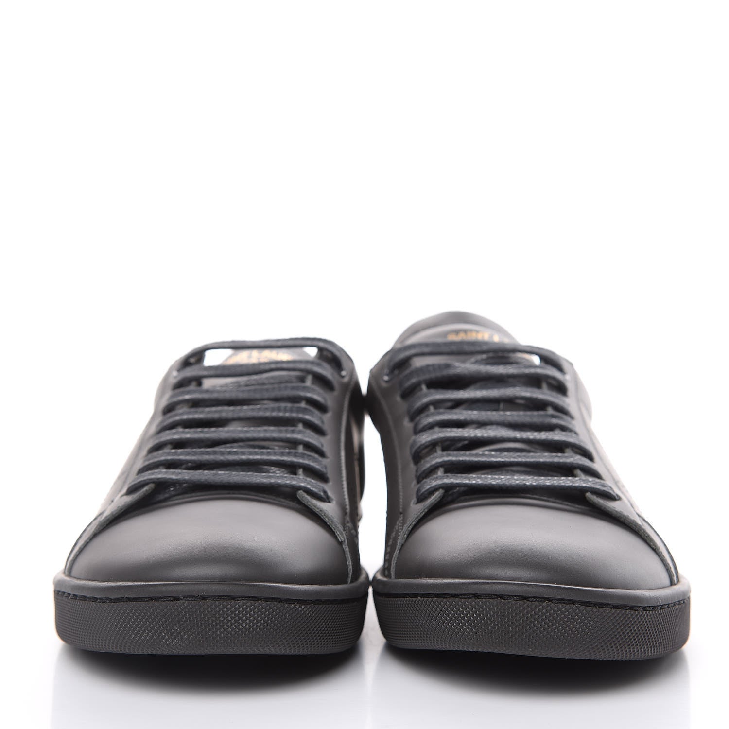 Saint Laurent Calfskin Mens Alpha Sneakers 40 Road Grey 2 of 8