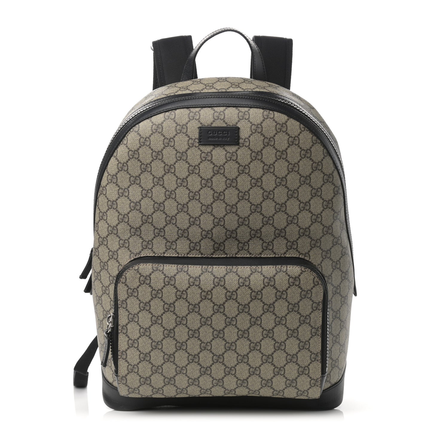 GG Supreme Monogram Medium Backpack Black