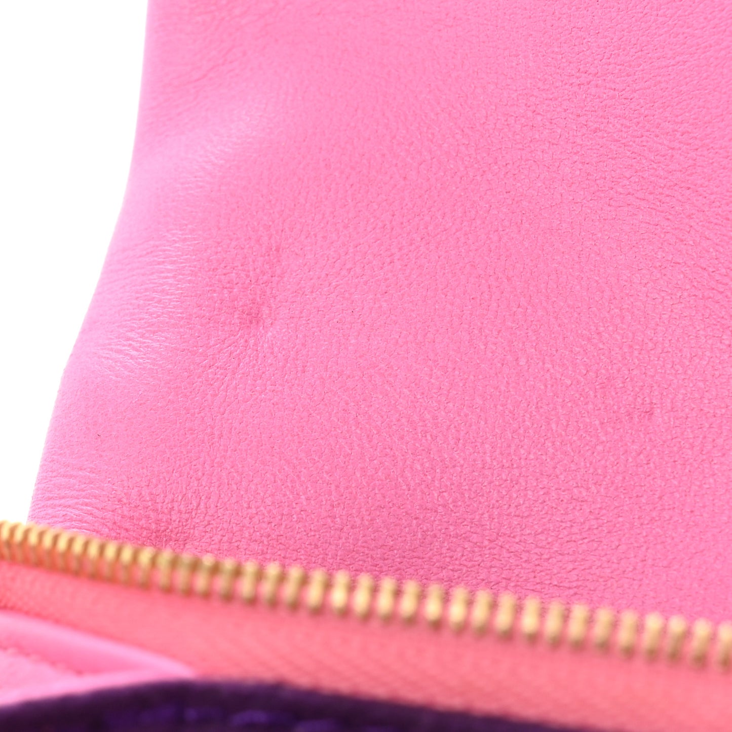 Lambskin Embossed Monogram Vuittamins Pochette Coussin Rose Violet