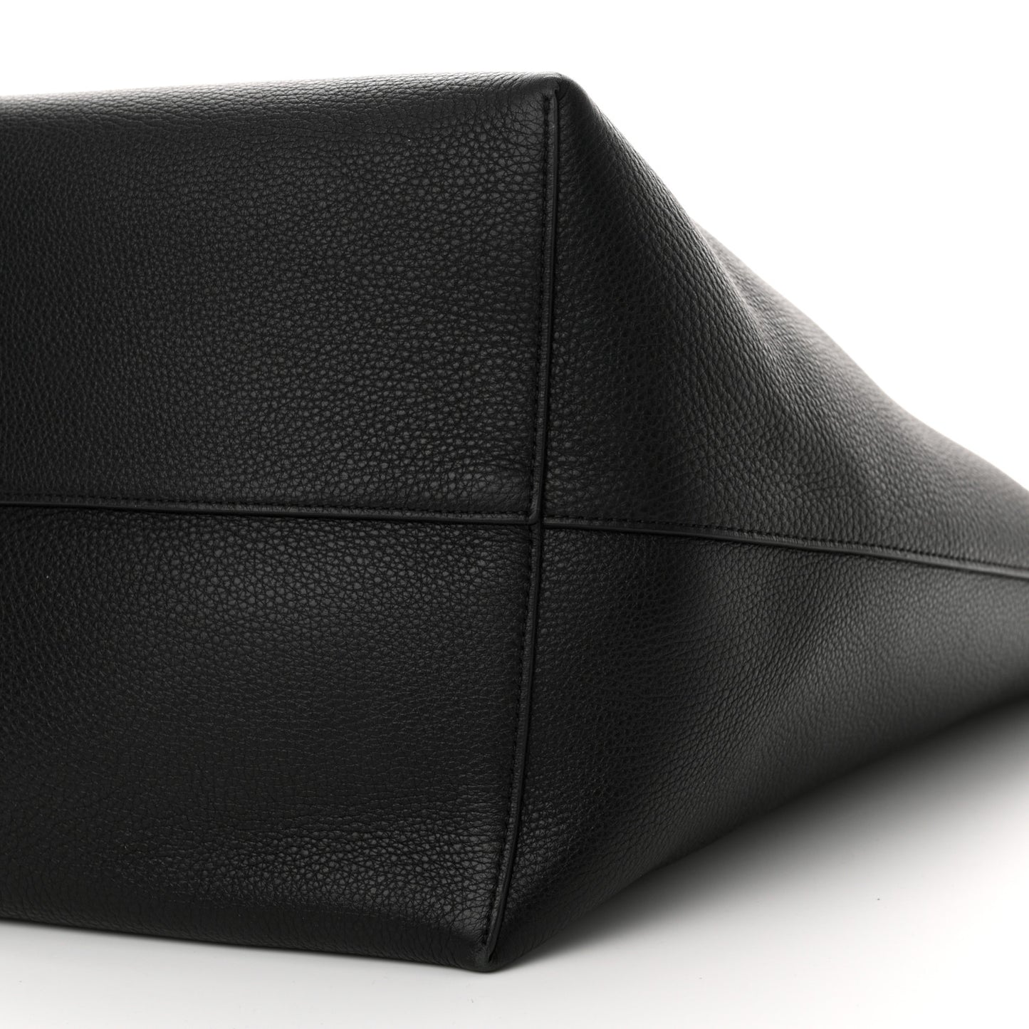 Grained Calfskin Large N/S Park Tote Black