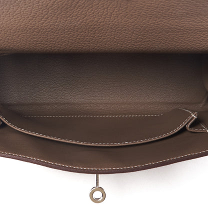 Hermes Togo Kelly Retourne 25 Etoupe 6 of 33