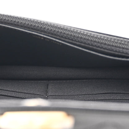 Chanel Caviar Quilted Boy Wallet On Chain WOC Black 5 of 11