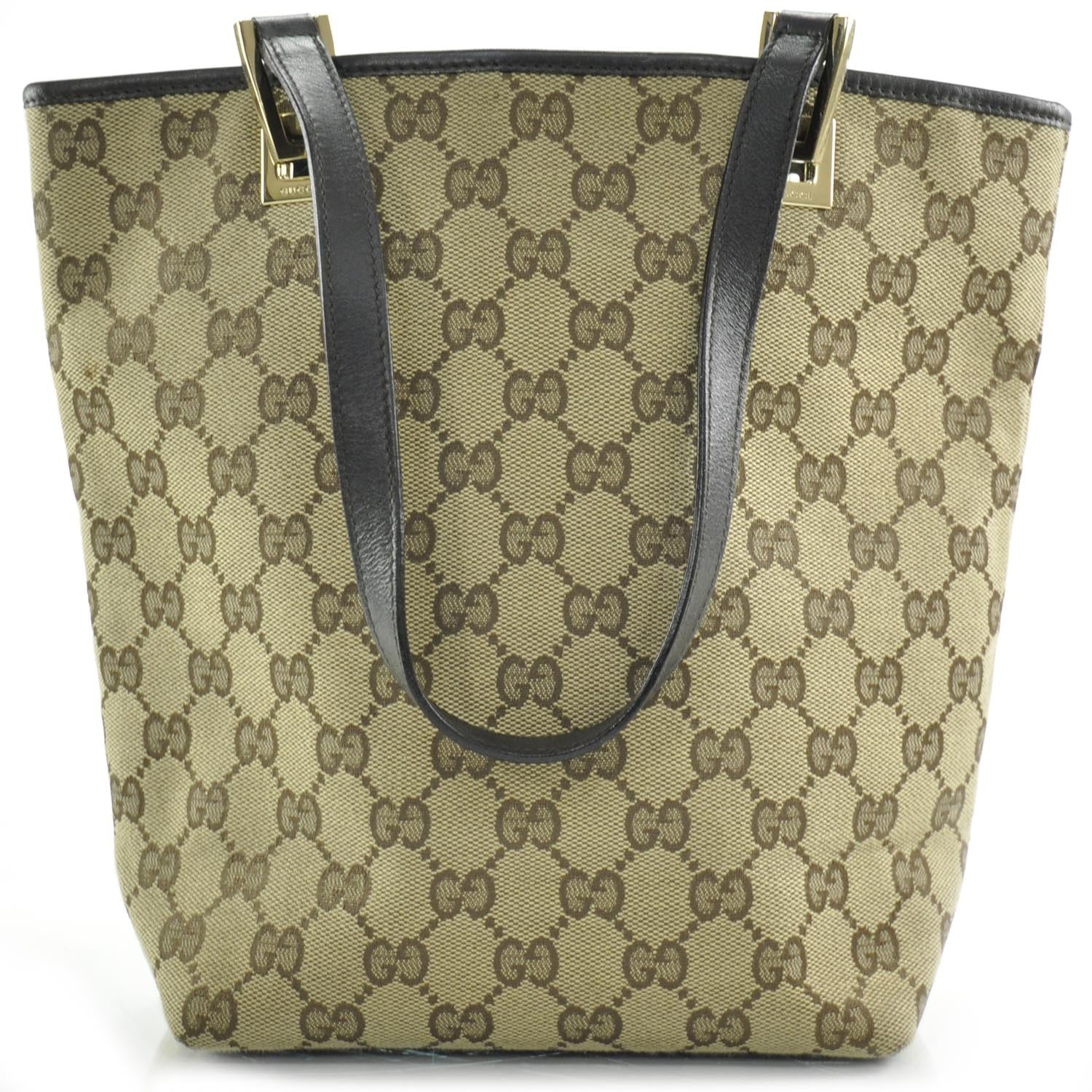 Gucci Monogram Small Bucket Tote Ebony 1 of 8