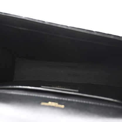 Saint Laurent Velvet Tri-Quilt Monogram Medium College Bag Black 5 of 13