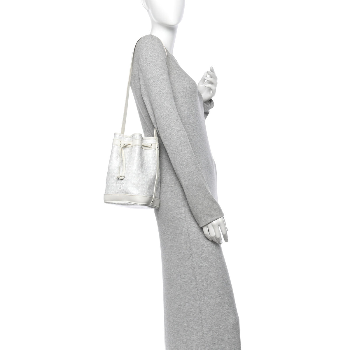 Goyard Goyardine Petit Flot Bucket Bag PM White 2 of 10