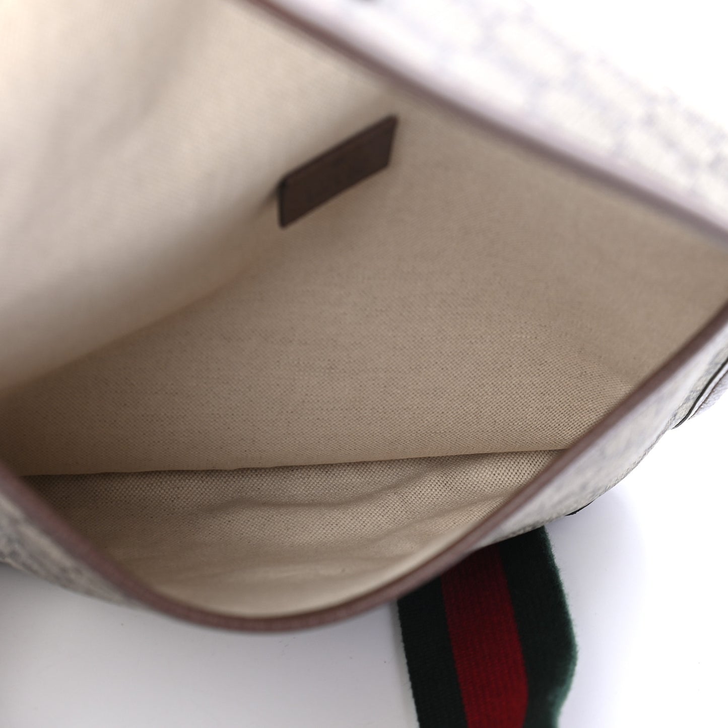 GG Supreme Monogram Web Medium Neo Vintage Flap Messenger Bag Beige New Acero