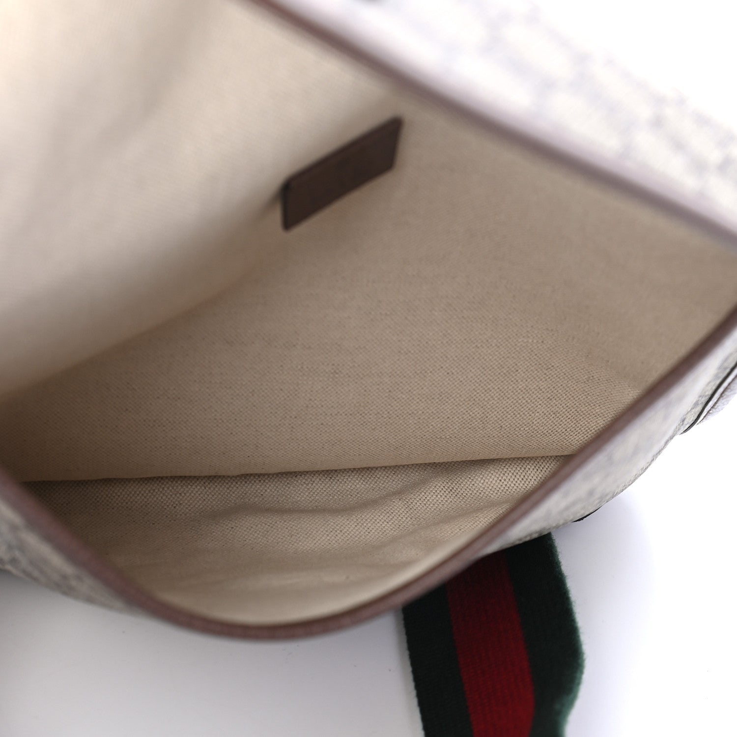 Gucci GG Supreme Monogram Web Medium Neo Vintage Flap Messenger Bag Beige New Acero 4 of 8