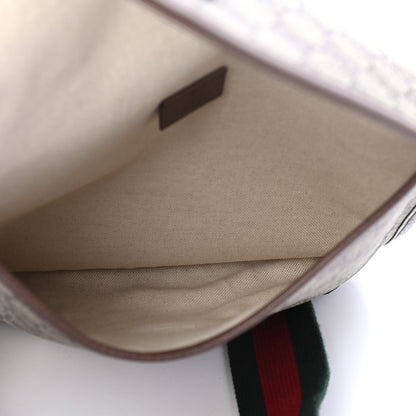 Gucci GG Supreme Monogram Web Medium Neo Vintage Flap Messenger Bag Beige New Acero 4 of 8