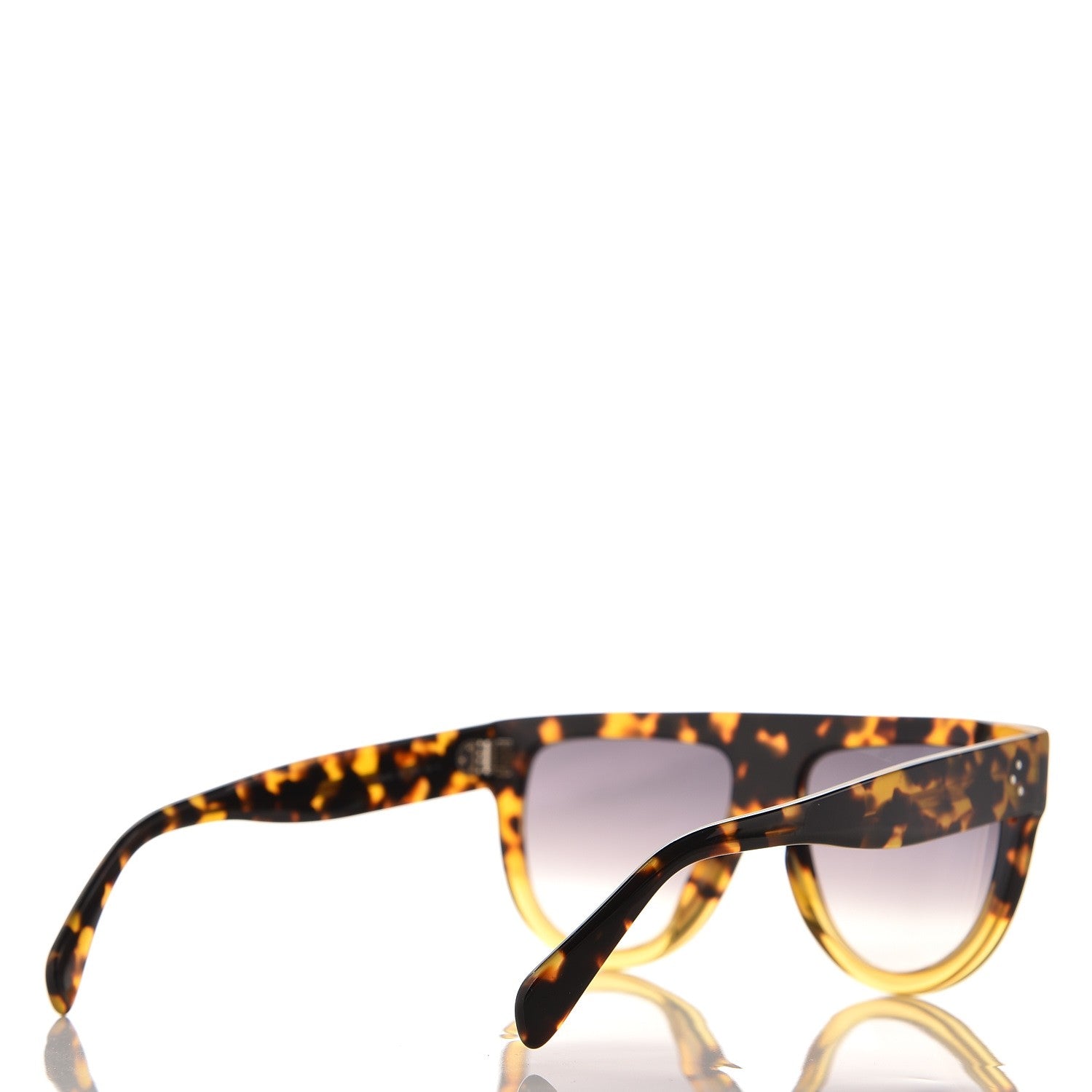 Celine Acetate Aviator Sunglasses CL 40001 Havana 4 of 7