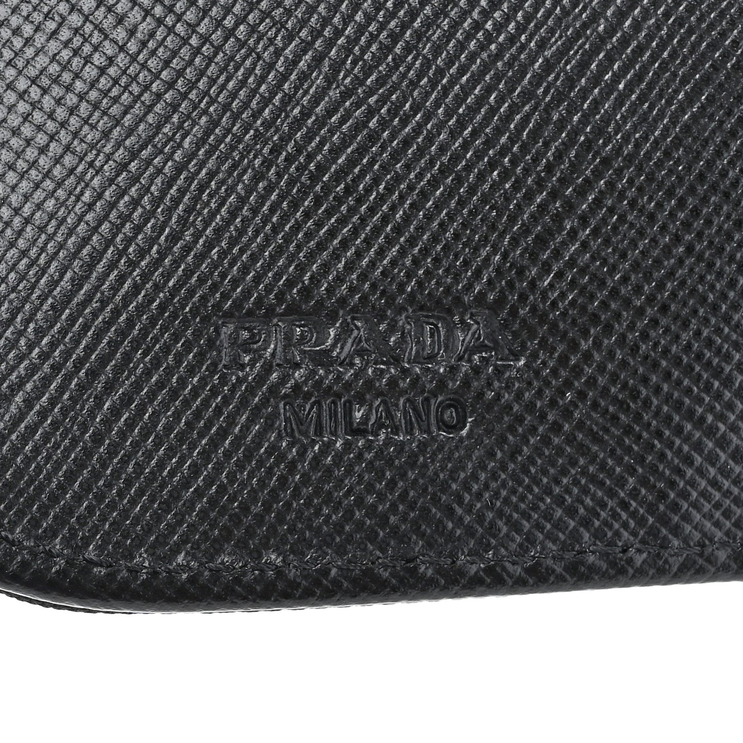 Tessuto Nylon Compact Zip Around Wallet Black