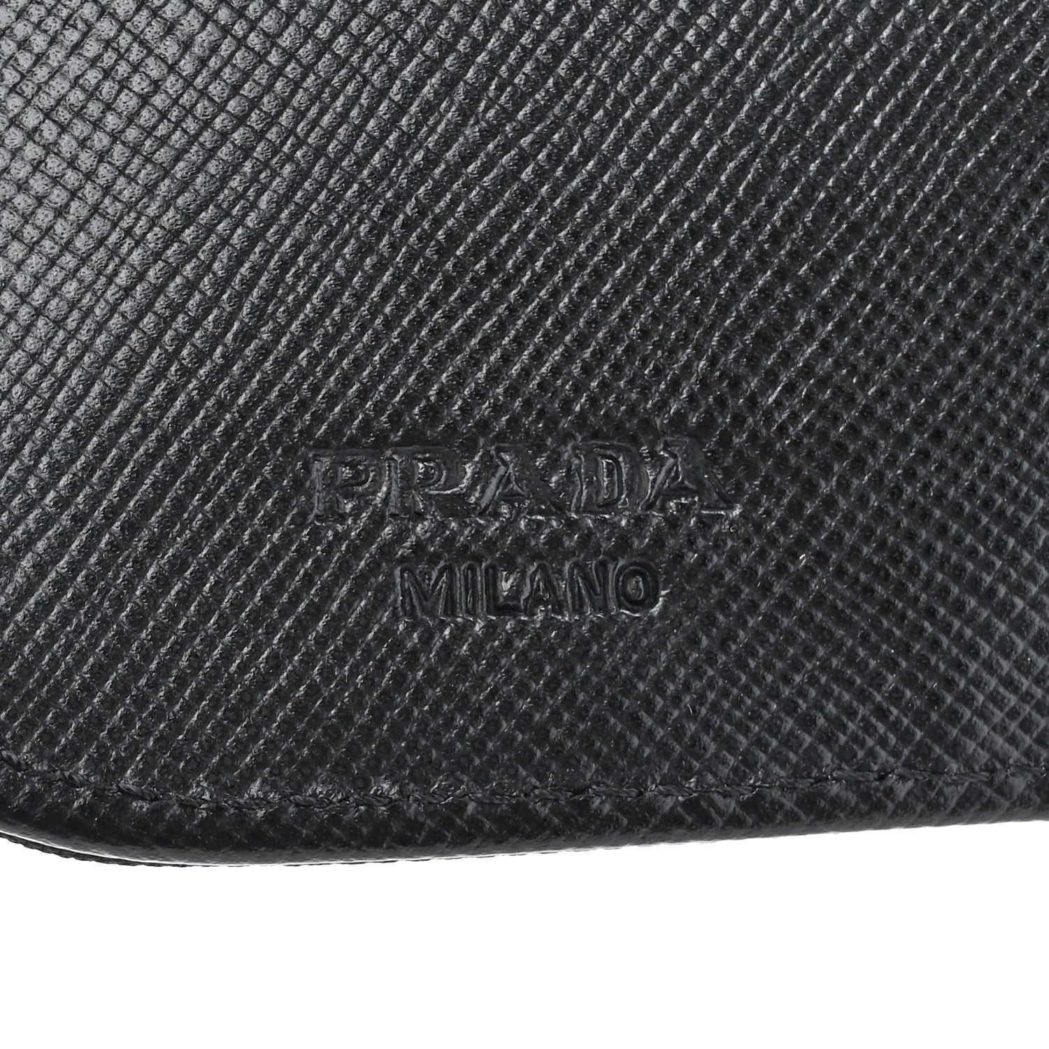 Prada Tessuto Nylon Compact Zip Around Wallet Black 7 of 8
