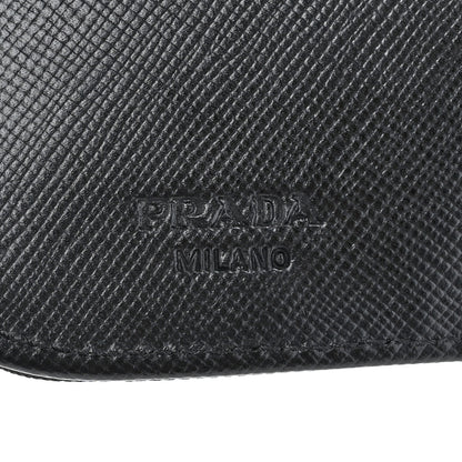 Prada Tessuto Nylon Compact Zip Around Wallet Black 7 of 8