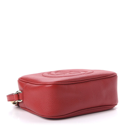 Gucci Pebbled Calfskin Small Soho Disco Bag Tabasco Red 4 of 10