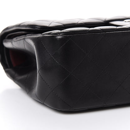 Chanel Lambskin Quilted Jumbo Double Flap Black 11 of 14