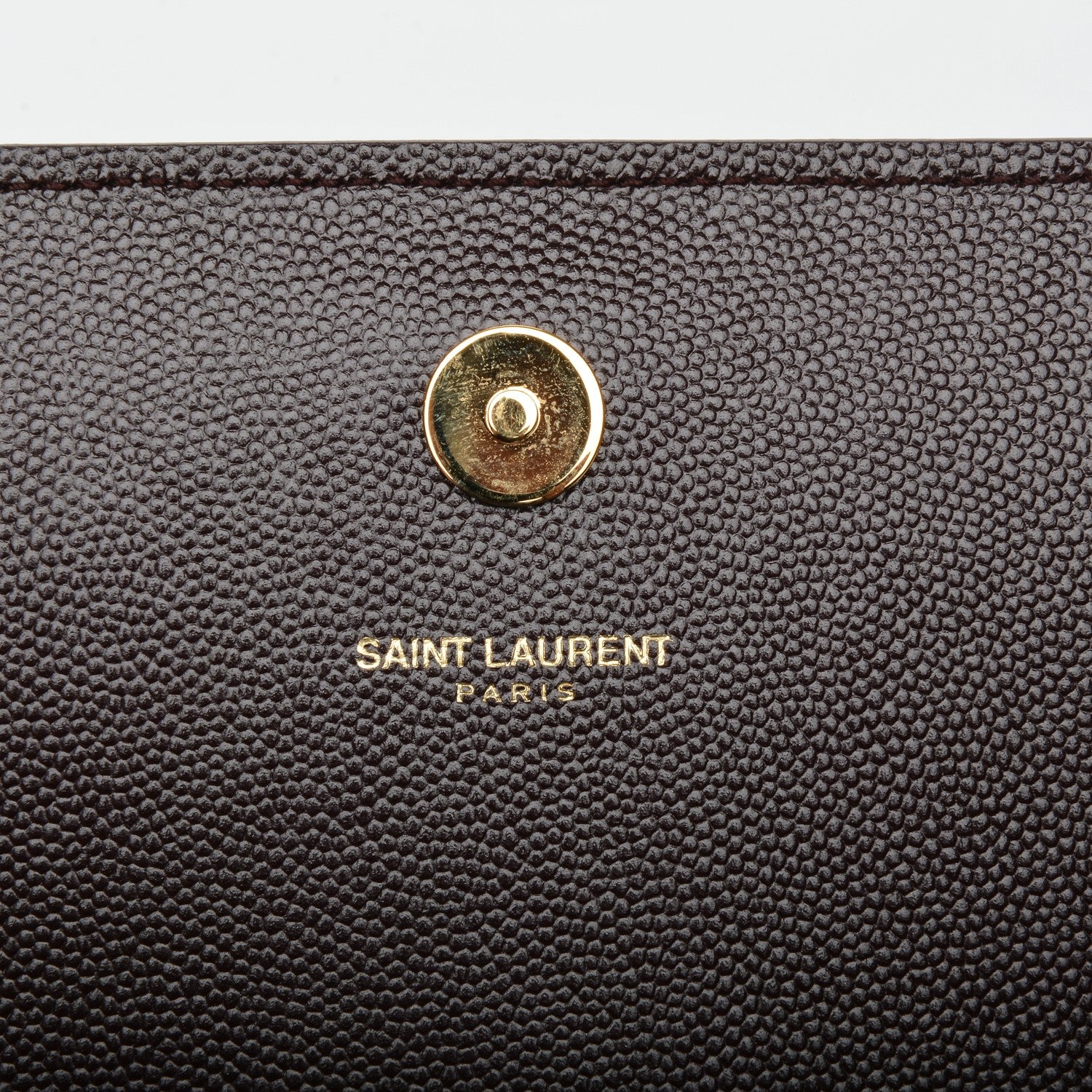 Saint Laurent Grain De Poudre Classic Monogram Clutch Amaranto 6 of 7