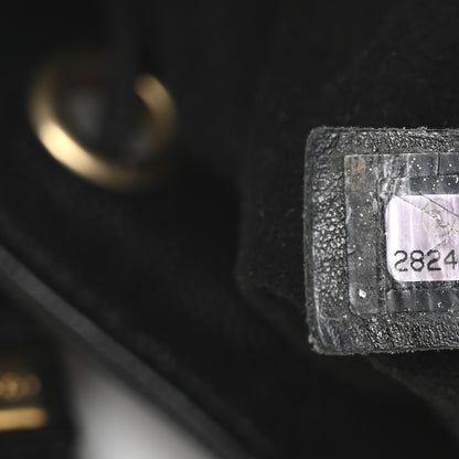 Chanel Caviar Deauville Drawstring Bucket Bag Black 7 of 10
