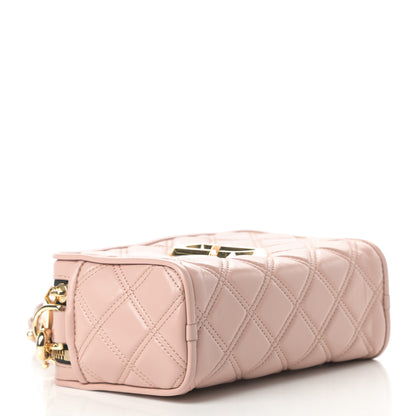 Marc Jacobs Natural Grain Calfskin Quilted The Softshot 21 Bag Blush 4 of 11