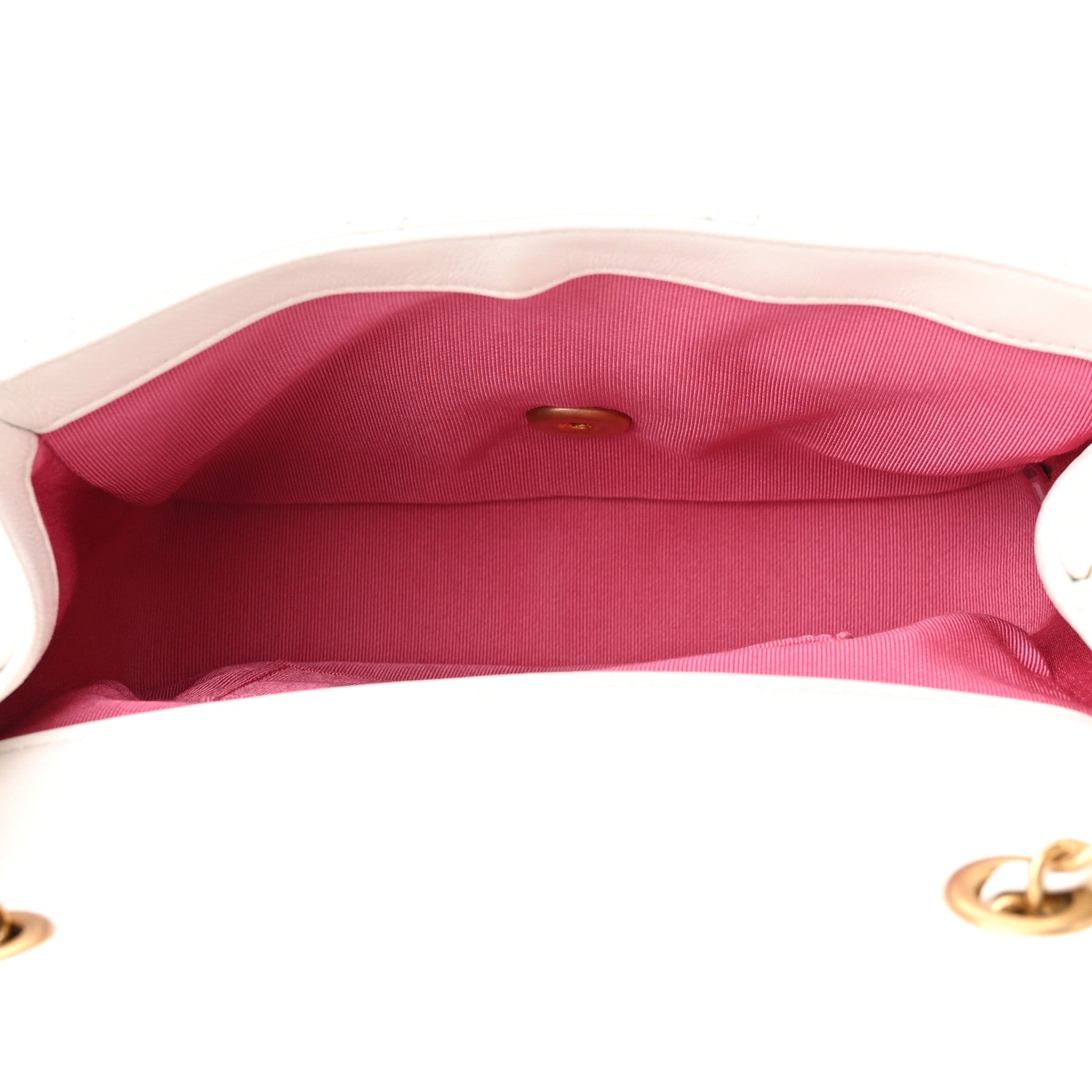 Chanel Lambskin Quilted Small In The Loop Handle Flap Bag White 5 of 11