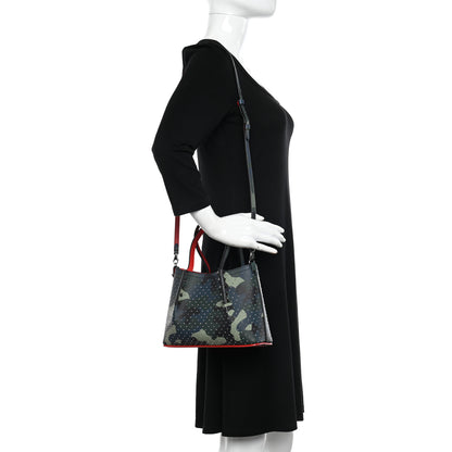 Christian Louboutin Calfskin Loubi Camouflage Spiked Mini Cabarock Shopper Tote Multicolor 2 of 10
