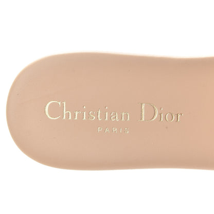 Christian Dior Metallic Calfskin D-Club Mule Sandal 37 Light Gold 8 of 11