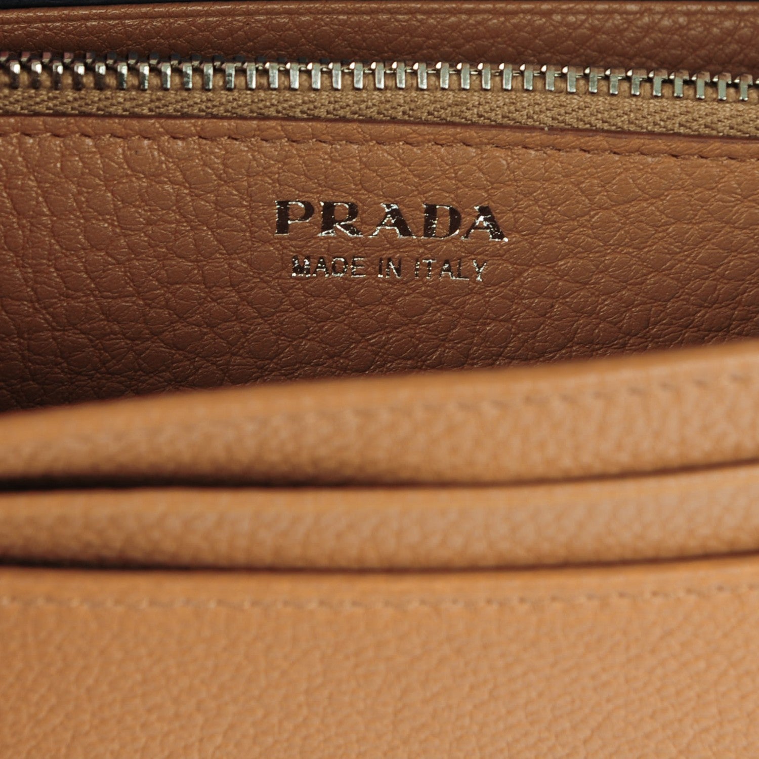 Prada Vitello Phenix Continental Flap Wallet Caramel 7 of 8
