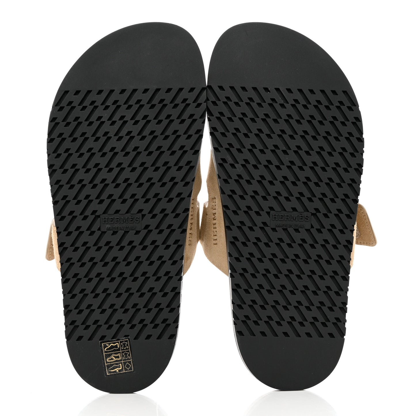 Suede Goatskin Womens Chypre Sandals 36.5 Beige Argile